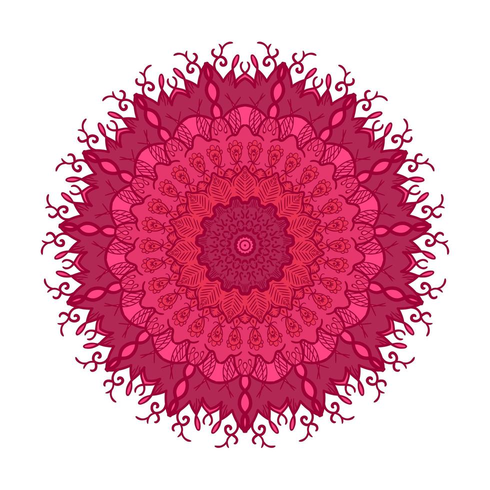 Mandala Line Template vector