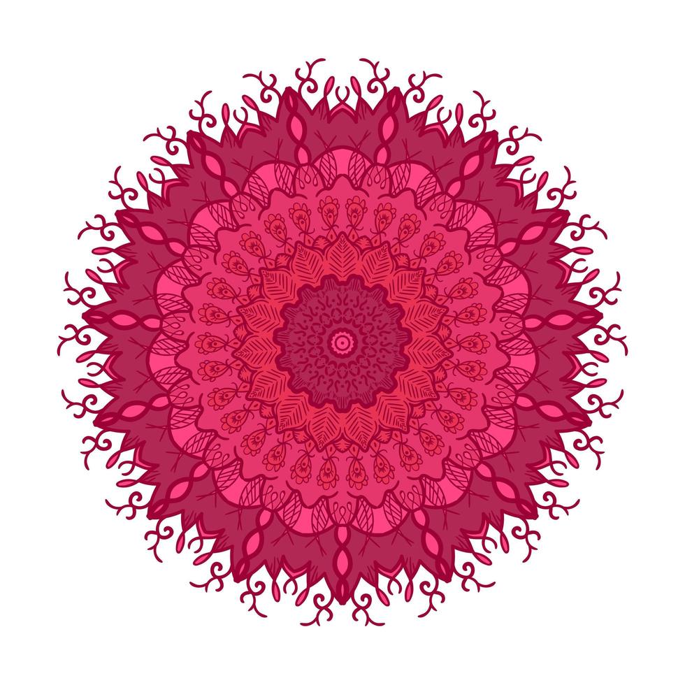 plantilla de línea de mandala vector