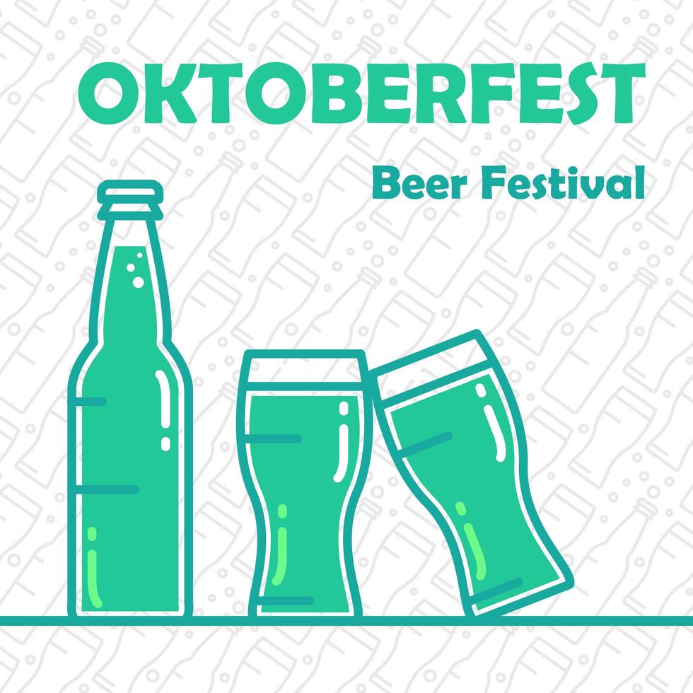 Oktoberfest Beer Banner vector