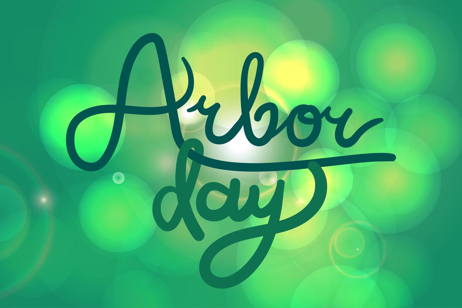 Arbor Day Greeting vector