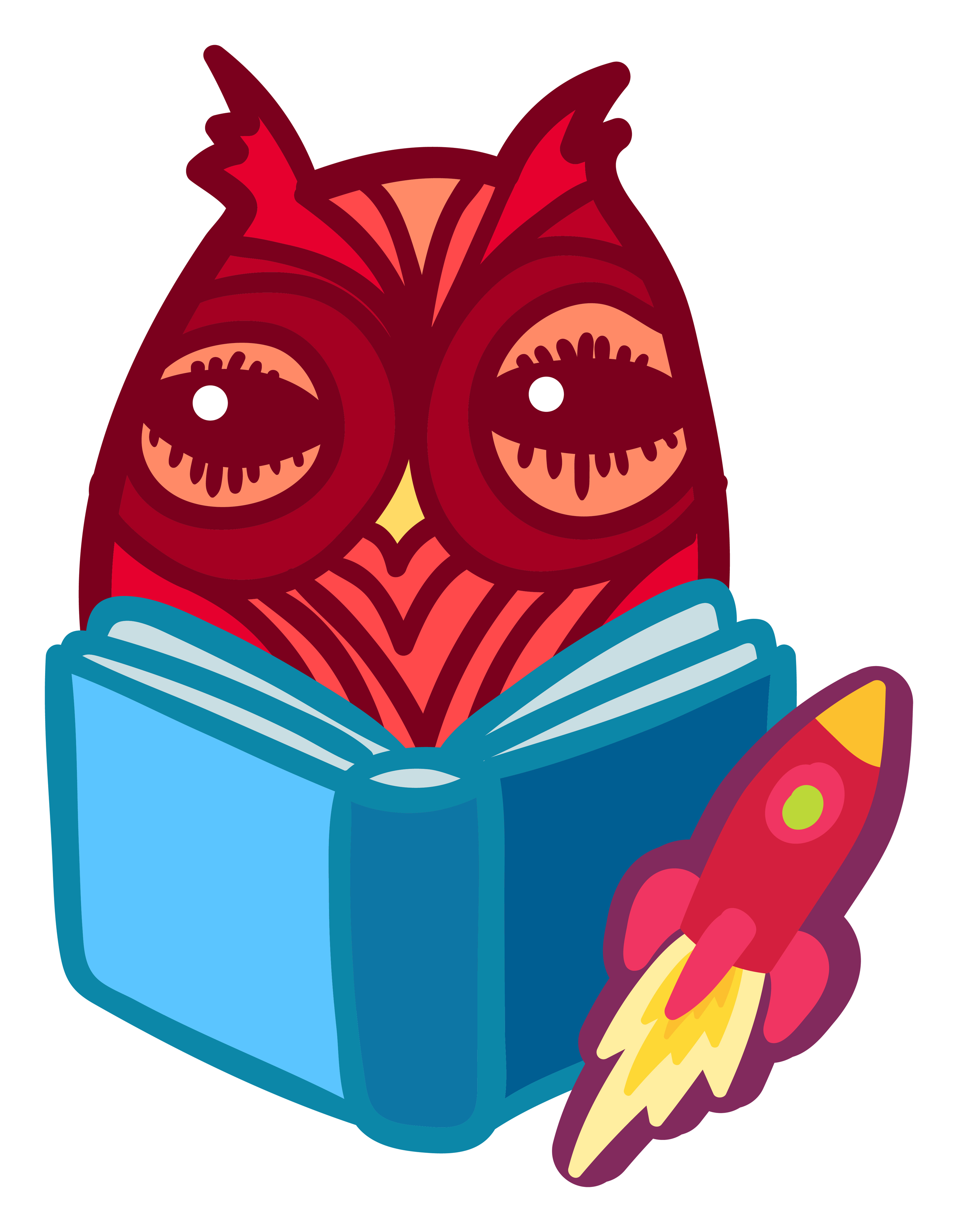 Funny owl reading book. Cute school label 4818684 Vector Art at Vecteezy Funny owl reading book. Cute school label 4818684 Vector Art at Vecteezy