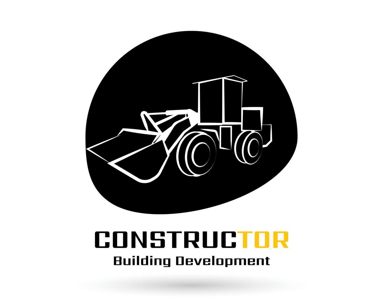 plantilla de logotipo de construcción, logotipo de bienes raíces, logotipo de empresa, vector de logotipo de construcción