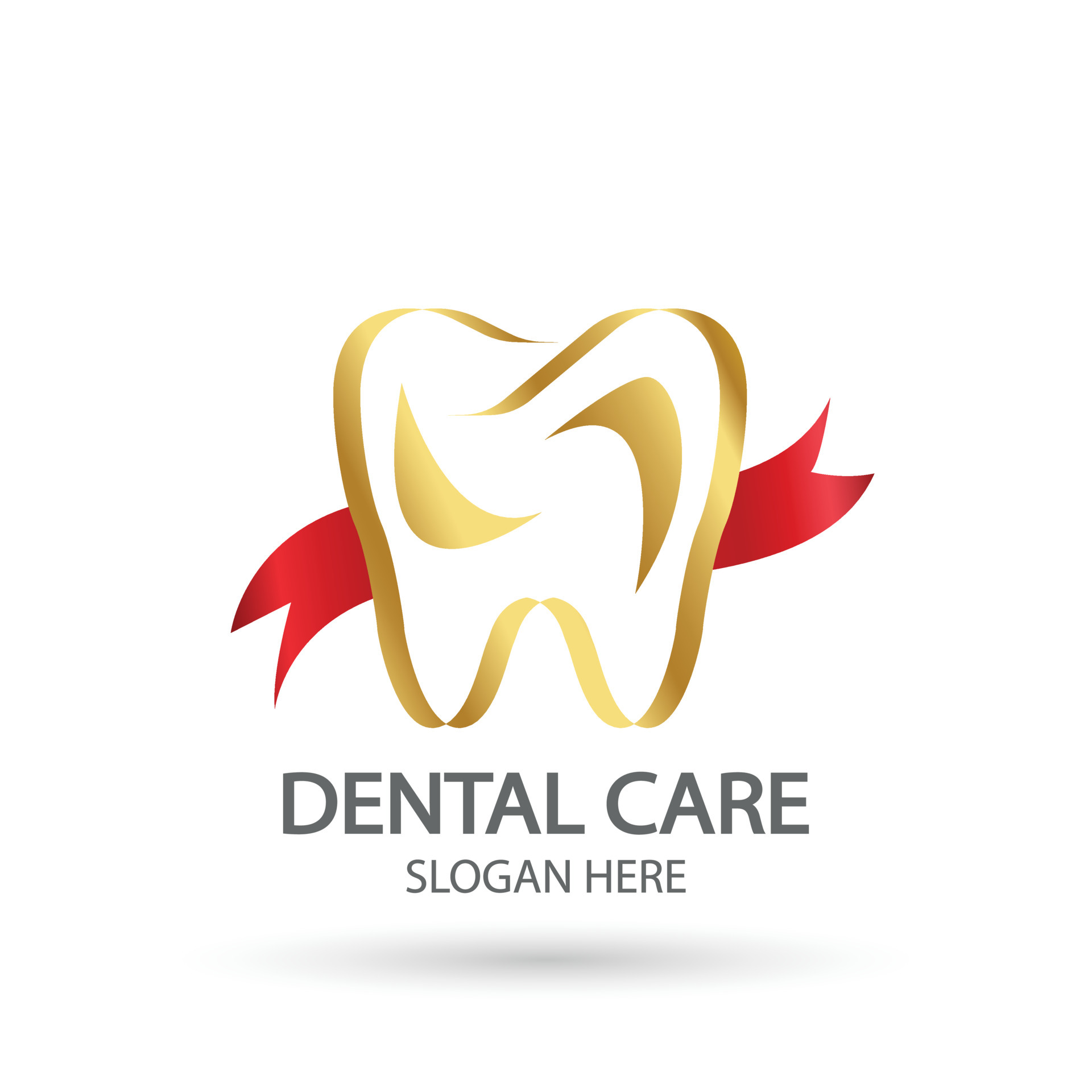 Dental clinic logo. Tooth vector template, Oral care dental and clinic