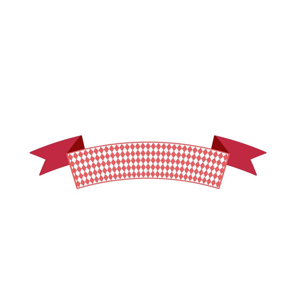Oktoberfest simple ribbon for banner and headline vector