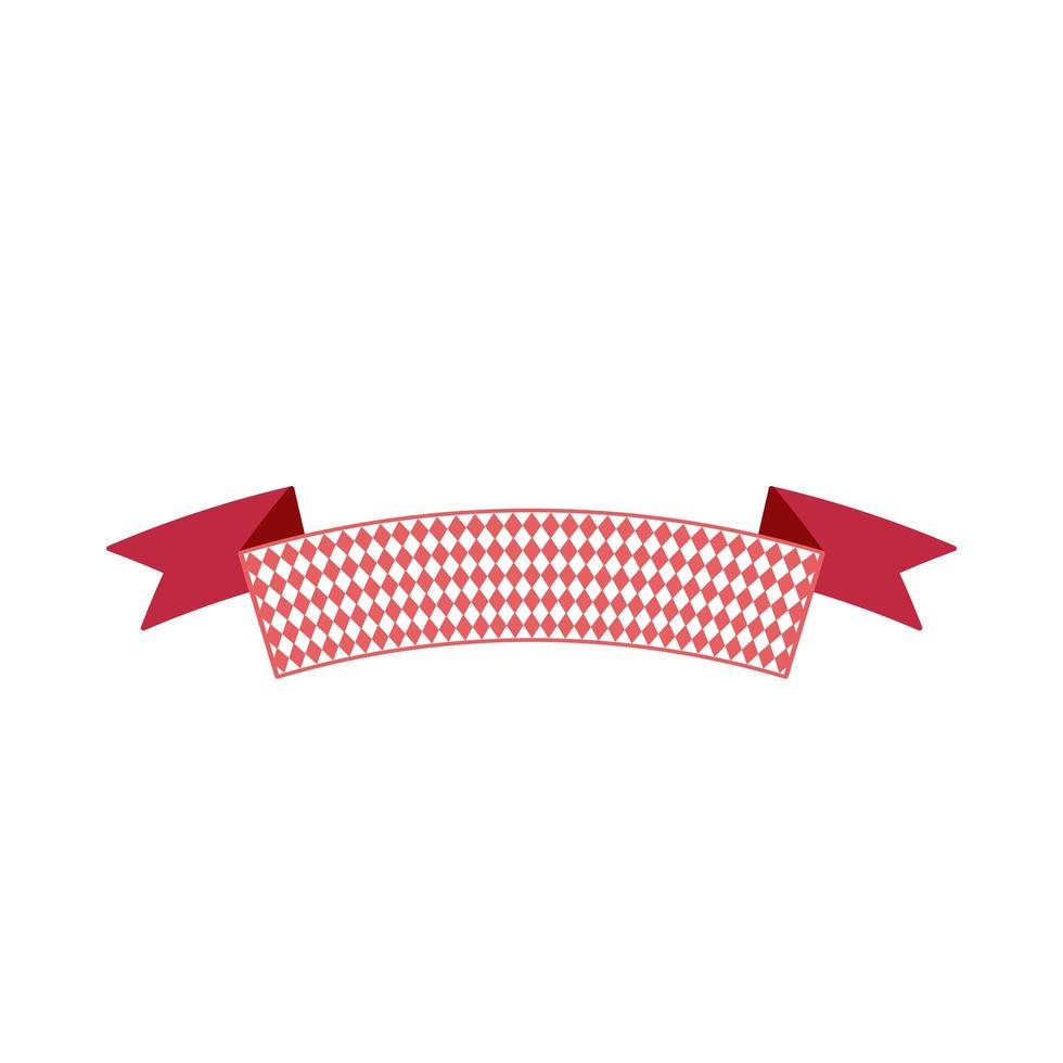 Oktoberfest simple ribbon for banner and headline vector