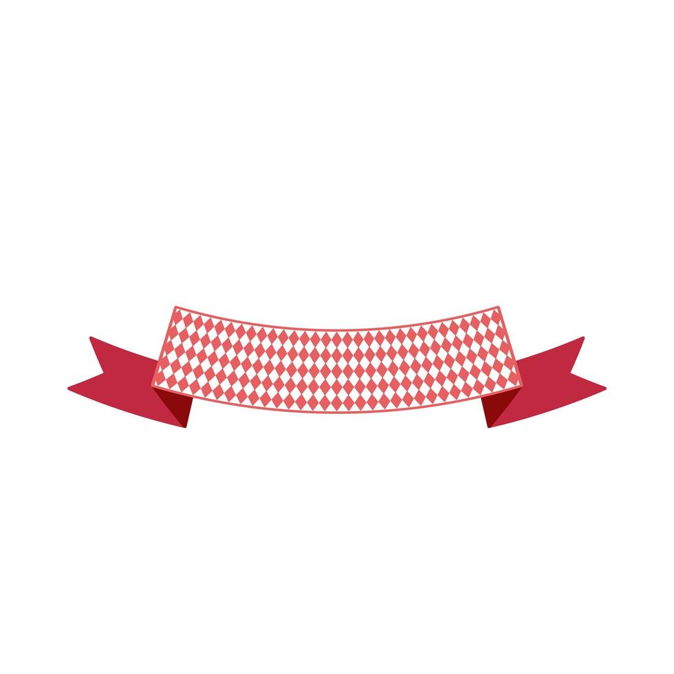 Oktoberfest simple ribbon for banner and headline vector