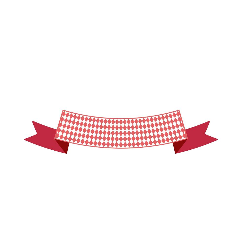 Oktoberfest simple ribbon for banner and headline vector