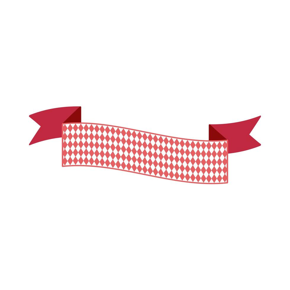 Oktoberfest simple ribbon for banner and headline vector