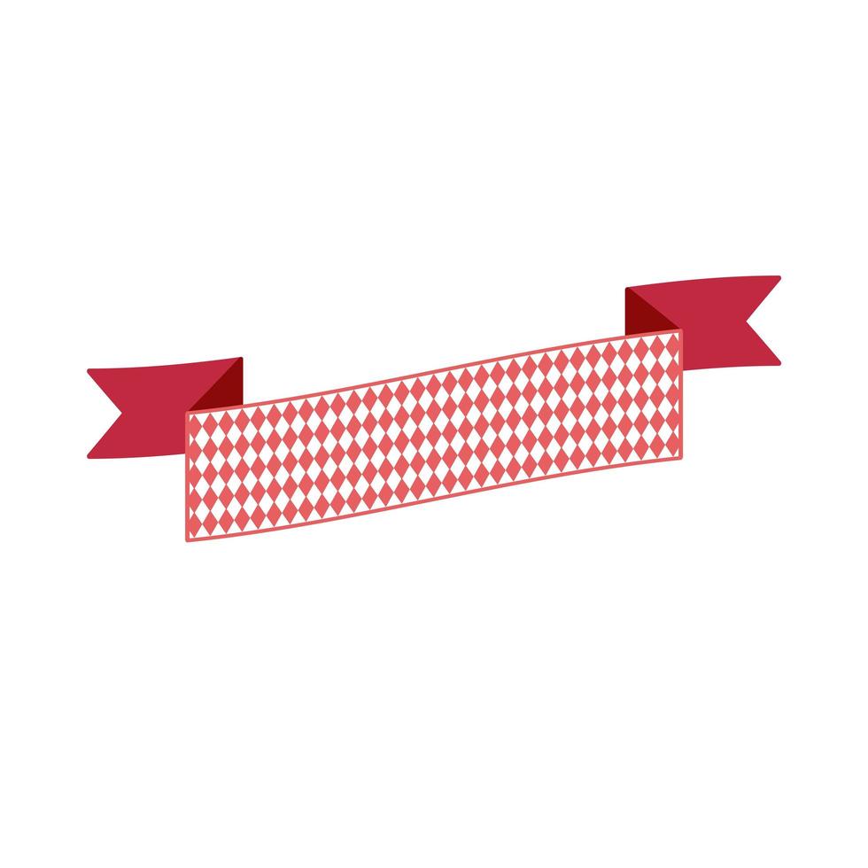 Oktoberfest simple ribbon for banner and headline vector