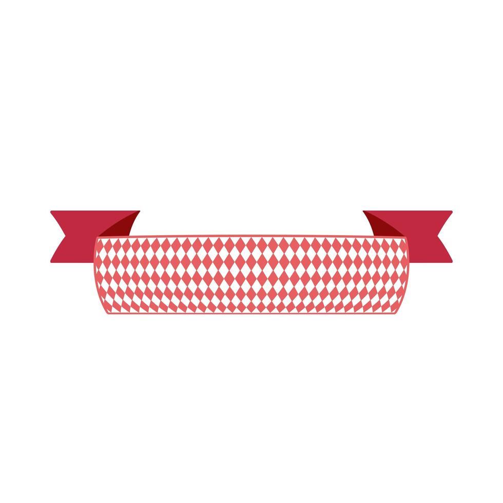 Oktoberfest simple ribbon for banner and headline vector