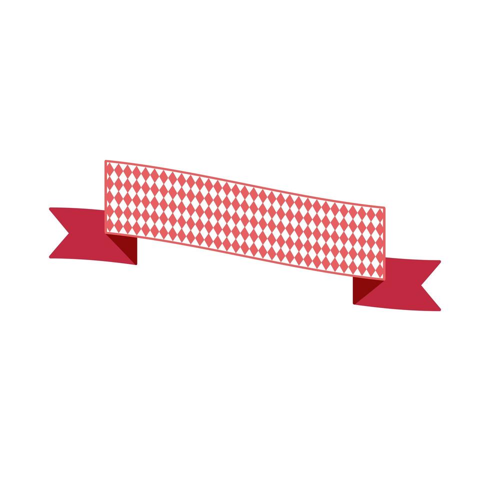 Oktoberfest simple ribbon for banner and headline vector