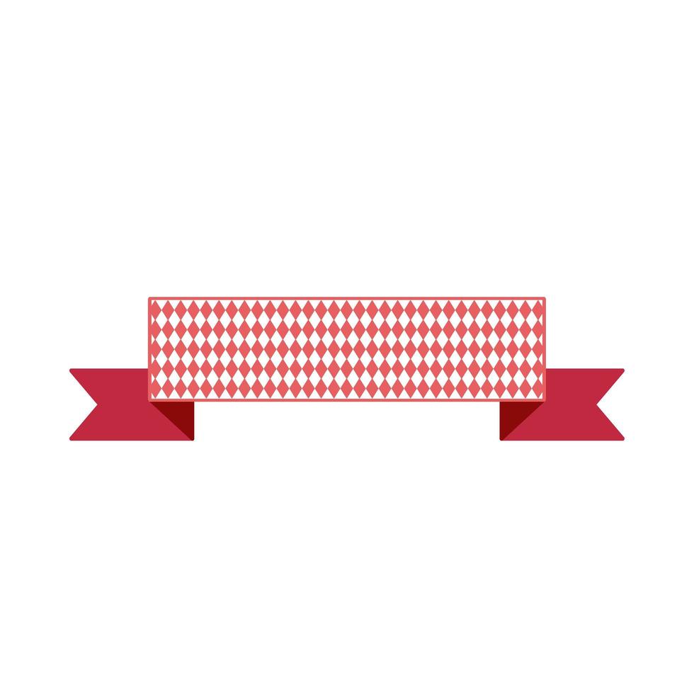 Oktoberfest simple ribbon for banner and headline vector