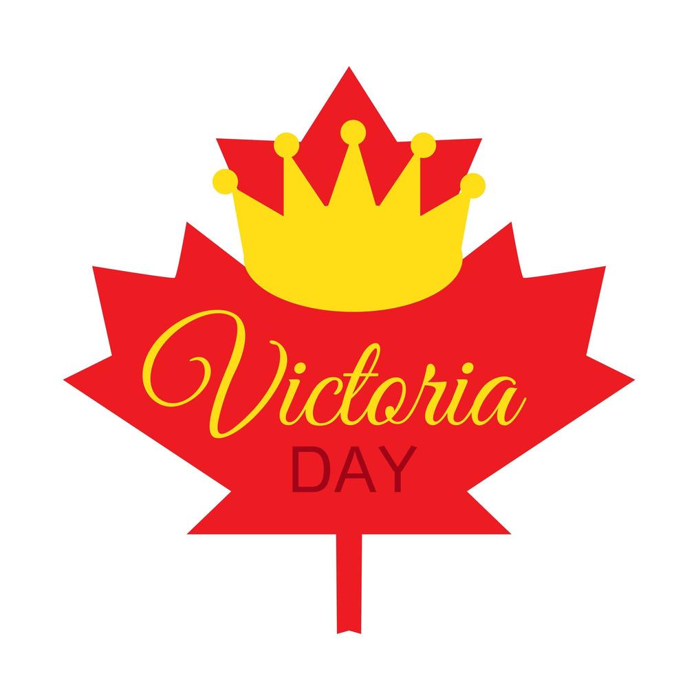 Happy Victoria Day Sticker vector