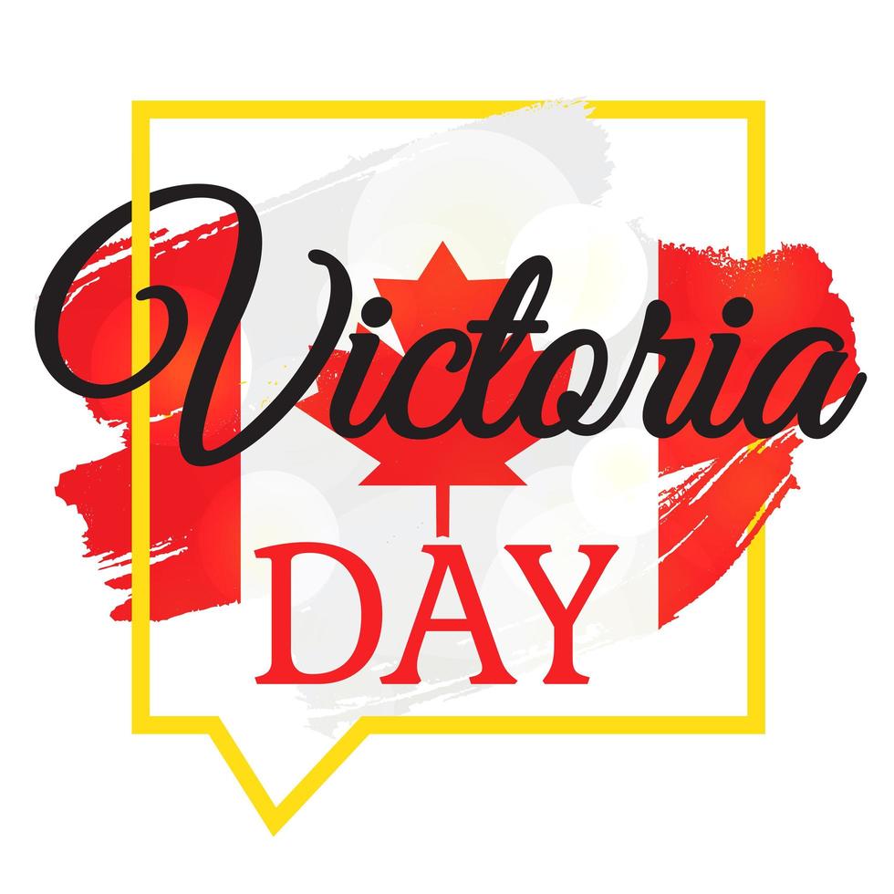 Happy Victoria Day Sticker vector