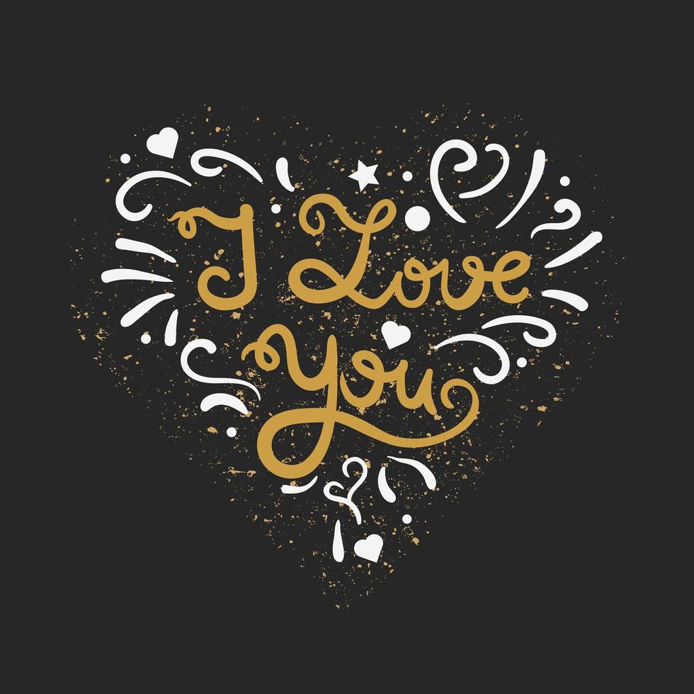 Valentine and wedding love card vector