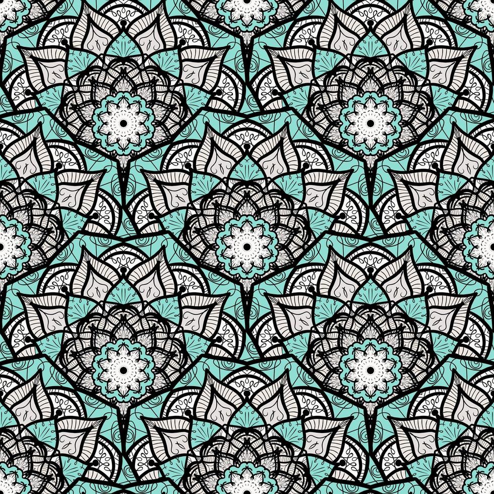 Mandala Seamless Pattern vector