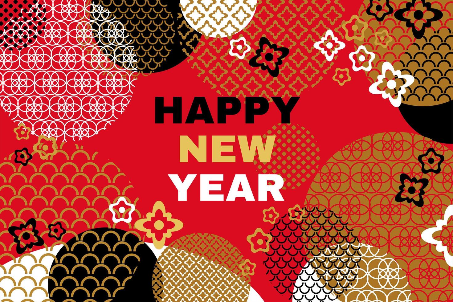 Vector 2020 Chinese New Year Greeting Banner Template