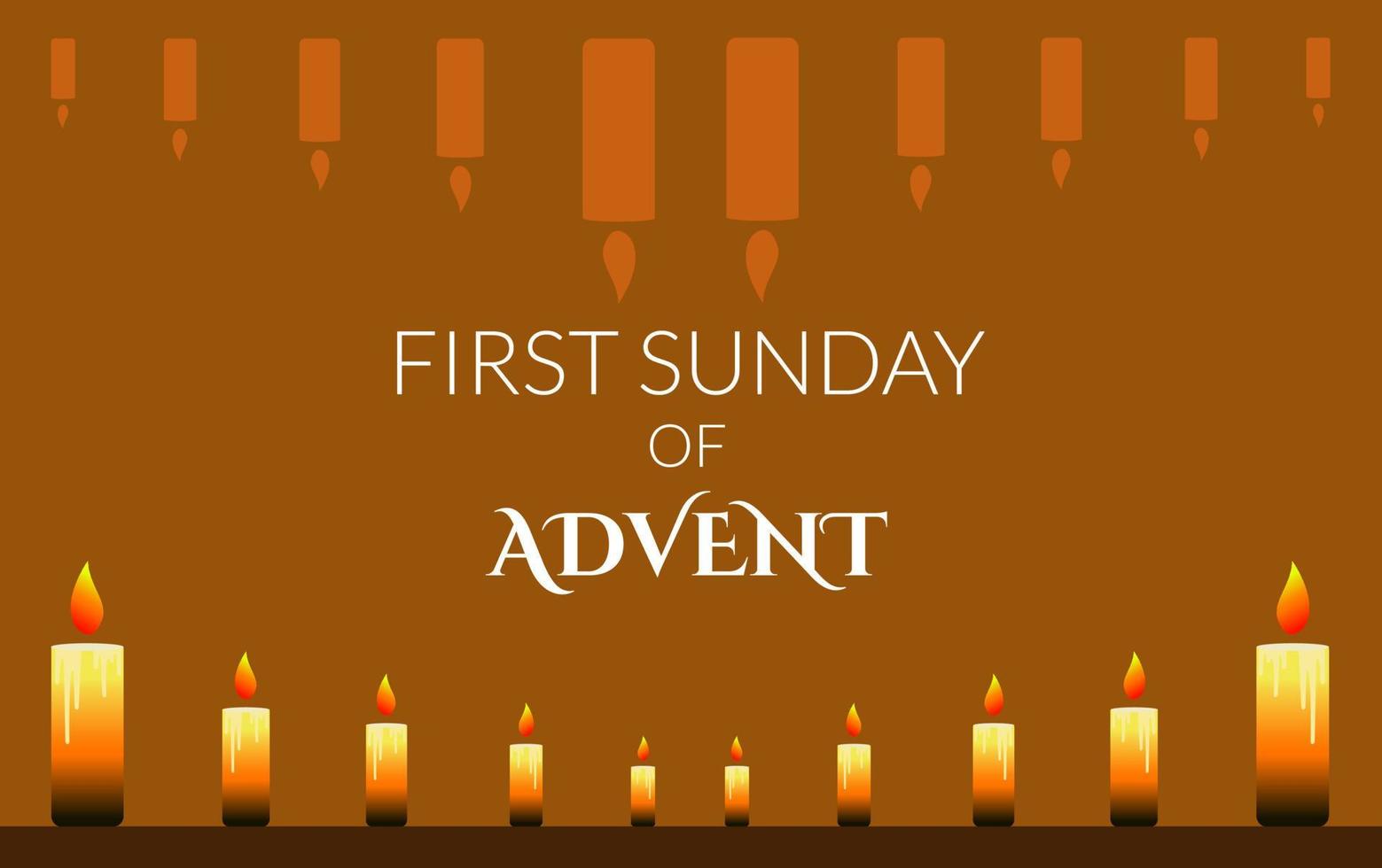 first sunday of Advent. it is suitable for background, banner, poster vector