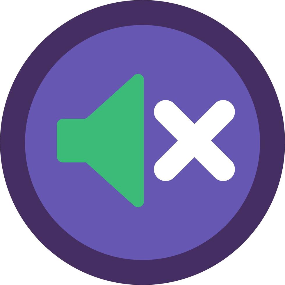 Mute Speaker Icon Sign, No Sound Button vector