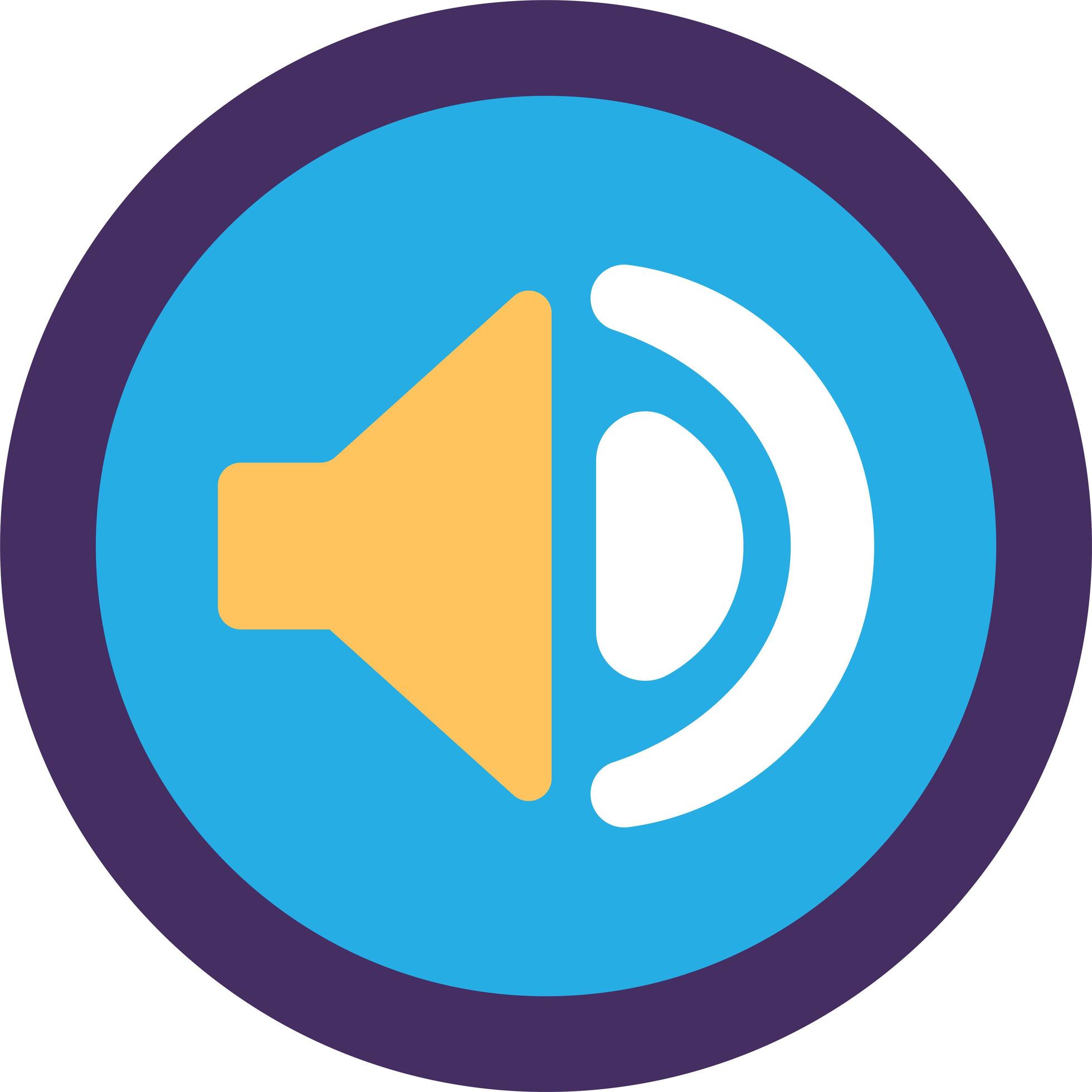 Sound Audio Icon, Flat Speaker Symbol Design 4819399 Vector Art at Vecteezy