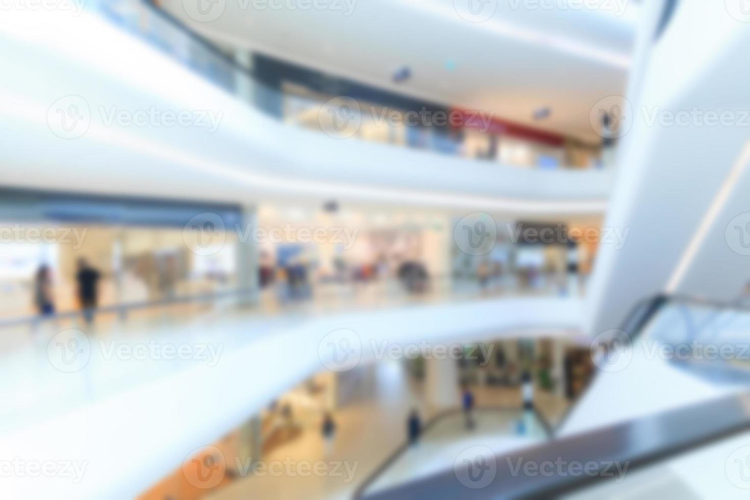 Blurred shopping mall photo