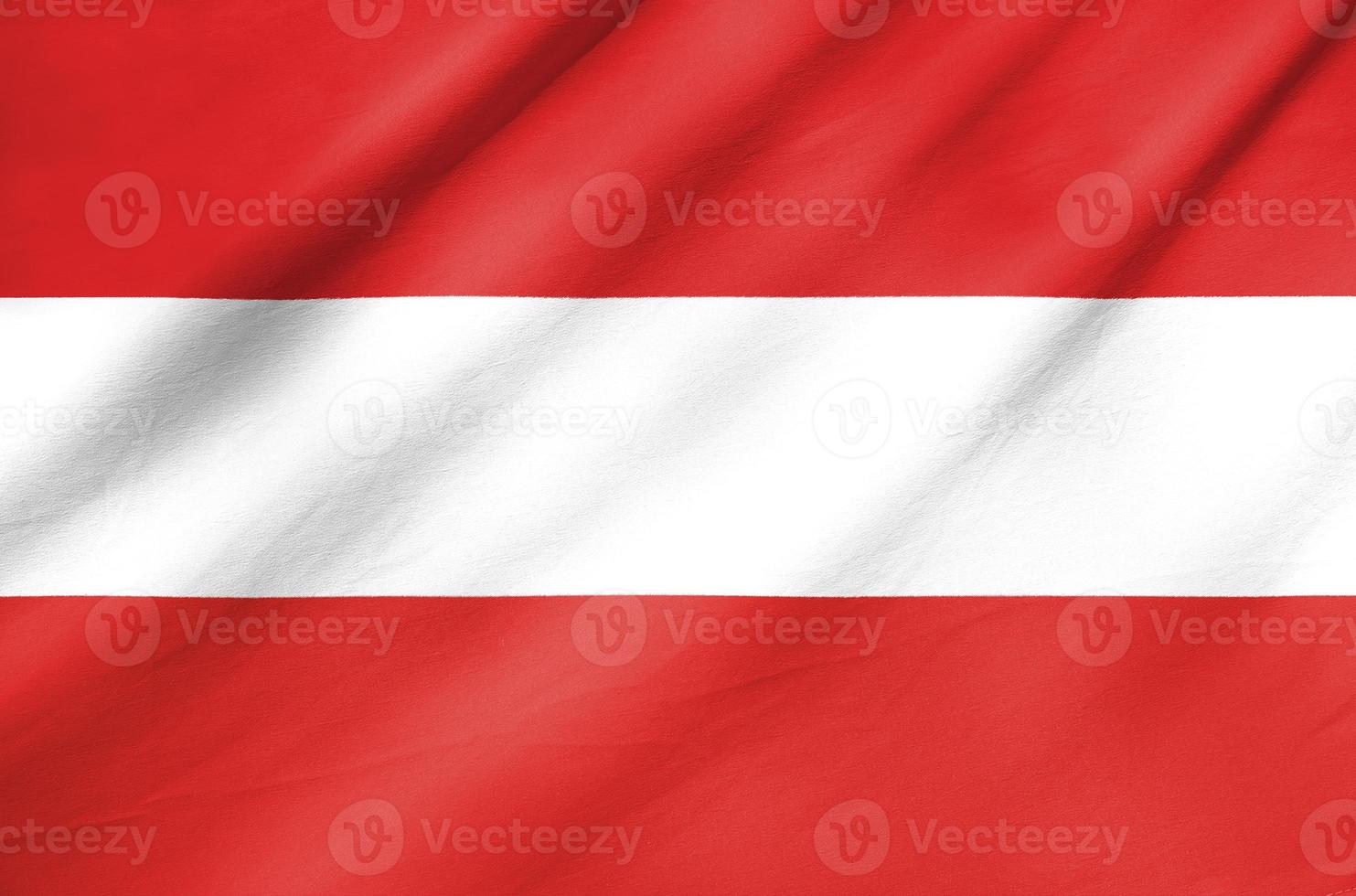Fabric Flag of Austria photo