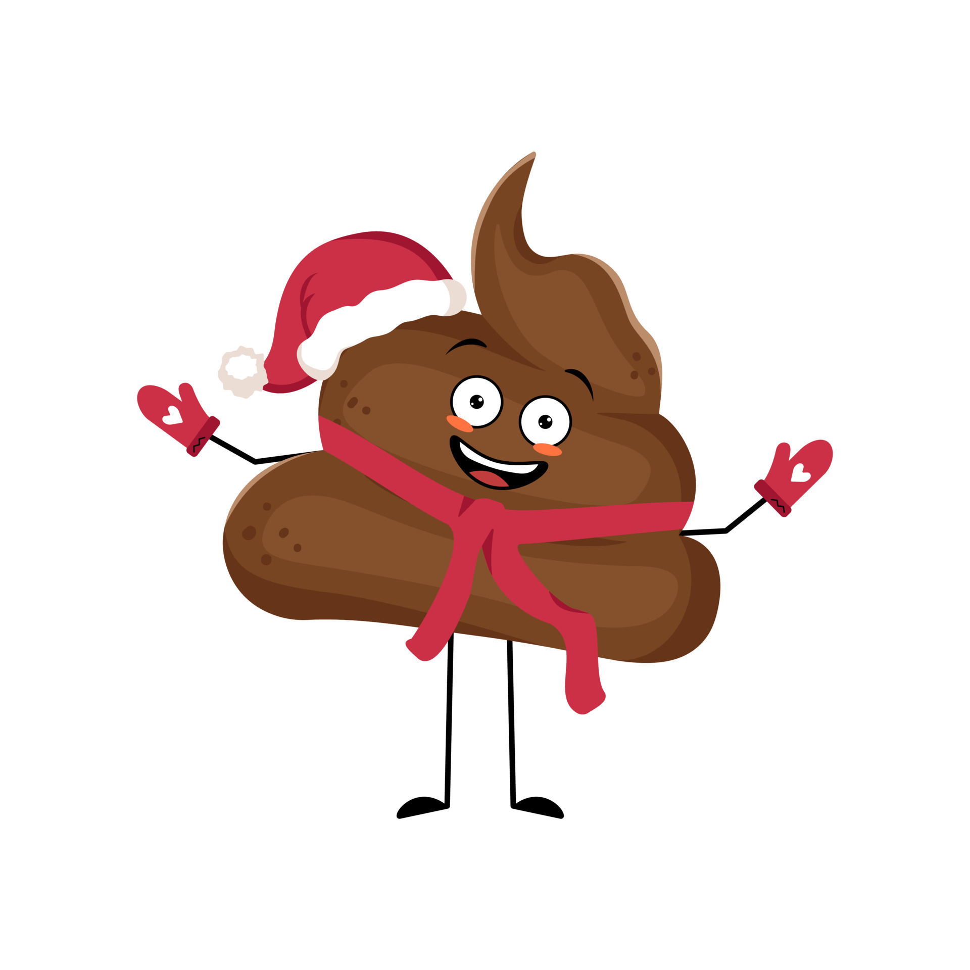 Happy Funny Poop Or Turd - Cartoon Vector Illustration. Happiness, Smile  And Positive Emotions. Royalty Free SVG, Cliparts, Vectors, and Stock  Illustration. Image 73778292.