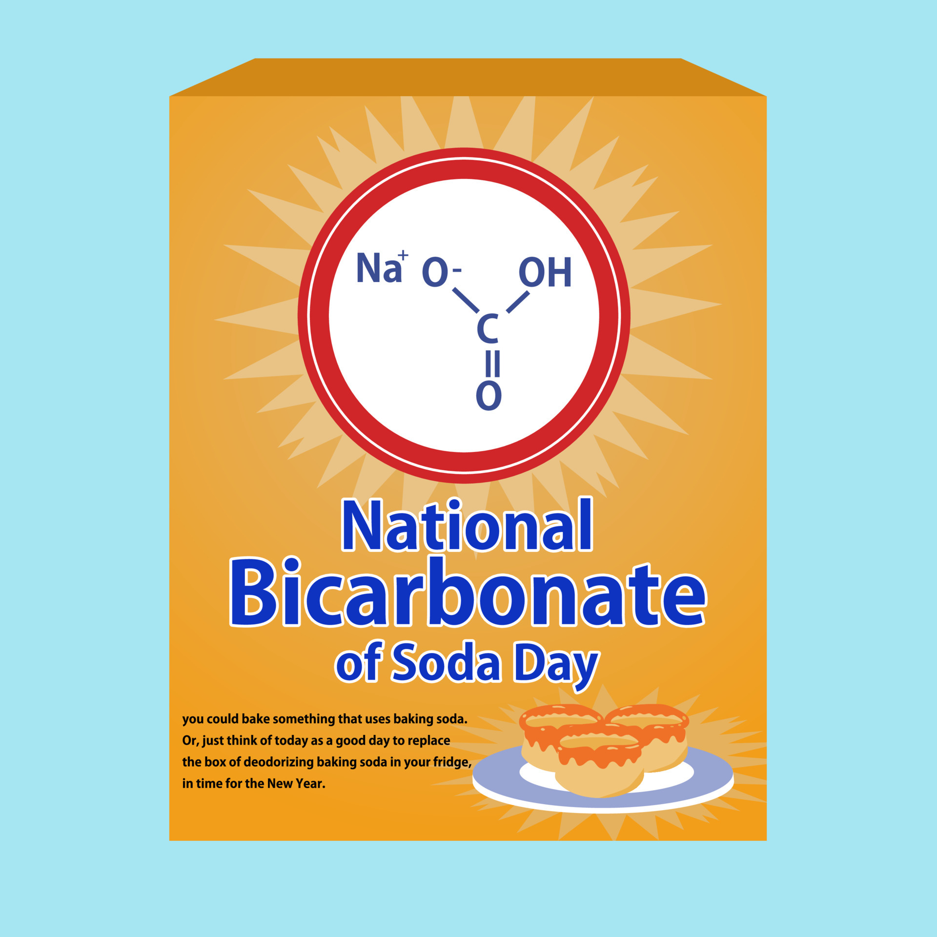 National Bicarbonate of Soda Day or Baking Soda day recognizes a staple