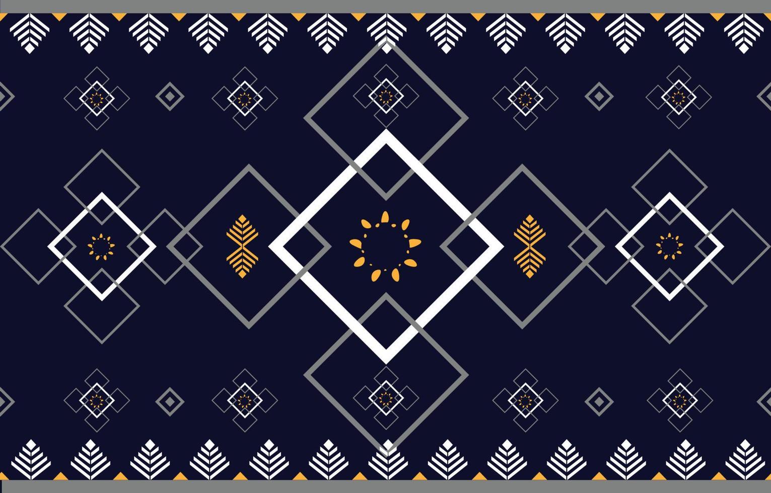 Ethnic geometric pattern for background or carpet, wallpaper, wrap, batik, indigenous pattern curtains design. vector illustration