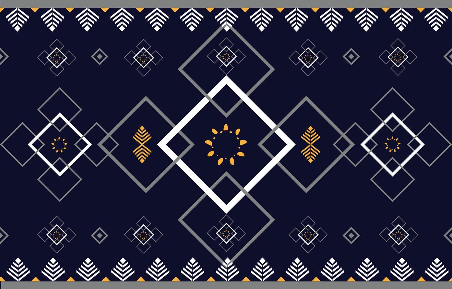 Ethnic geometric pattern for background or carpet, wallpaper, wrap, batik, indigenous pattern curtains design. vector illustration