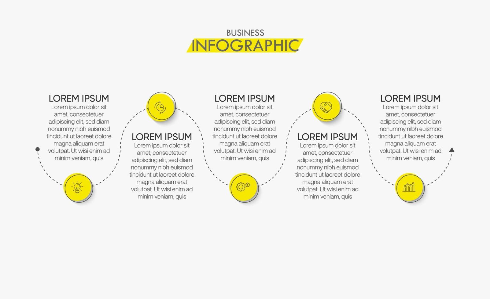 Presentation business infographic template vector