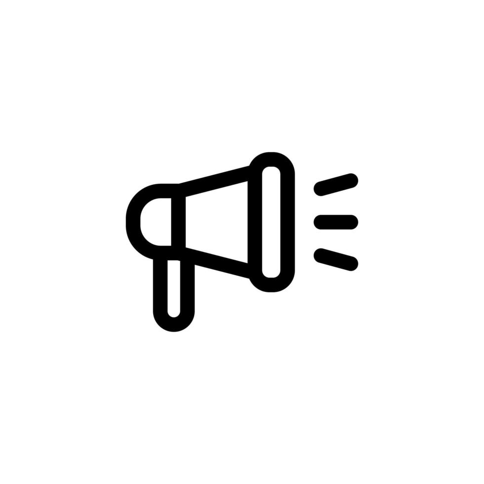 Megaphone icon design vector symbol speaker, sound, announcement, loudspeaker, promotion