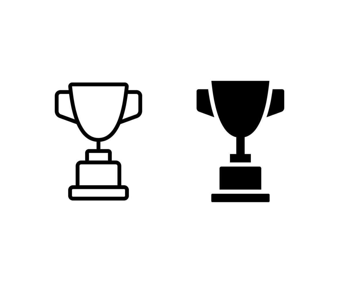 cup award icon outline and solid vector