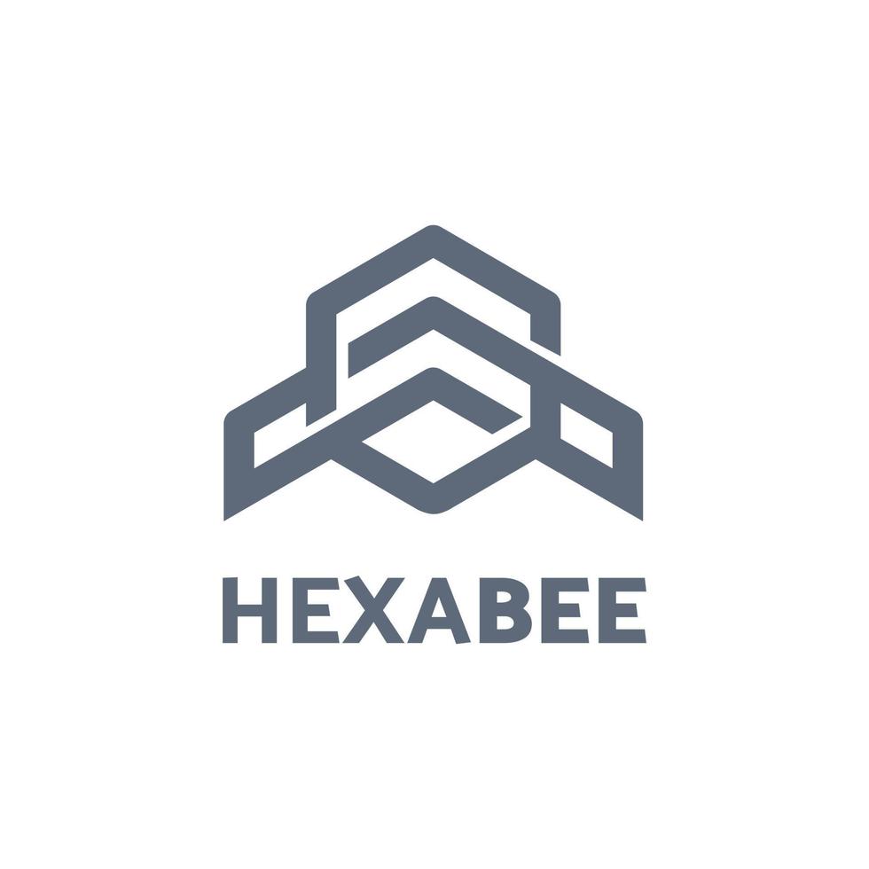 plantilla de logotipo hexabee para el logotipo de su empresa vector