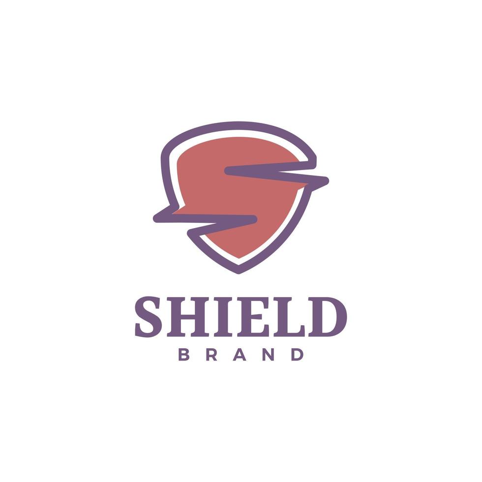 Shield logo template for your security, guard, safe, protect business, etc vector