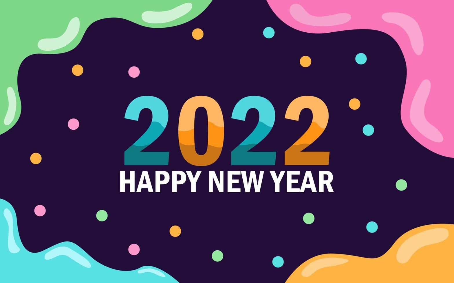 blue 2022 new year greeting background design. design for banner. vector