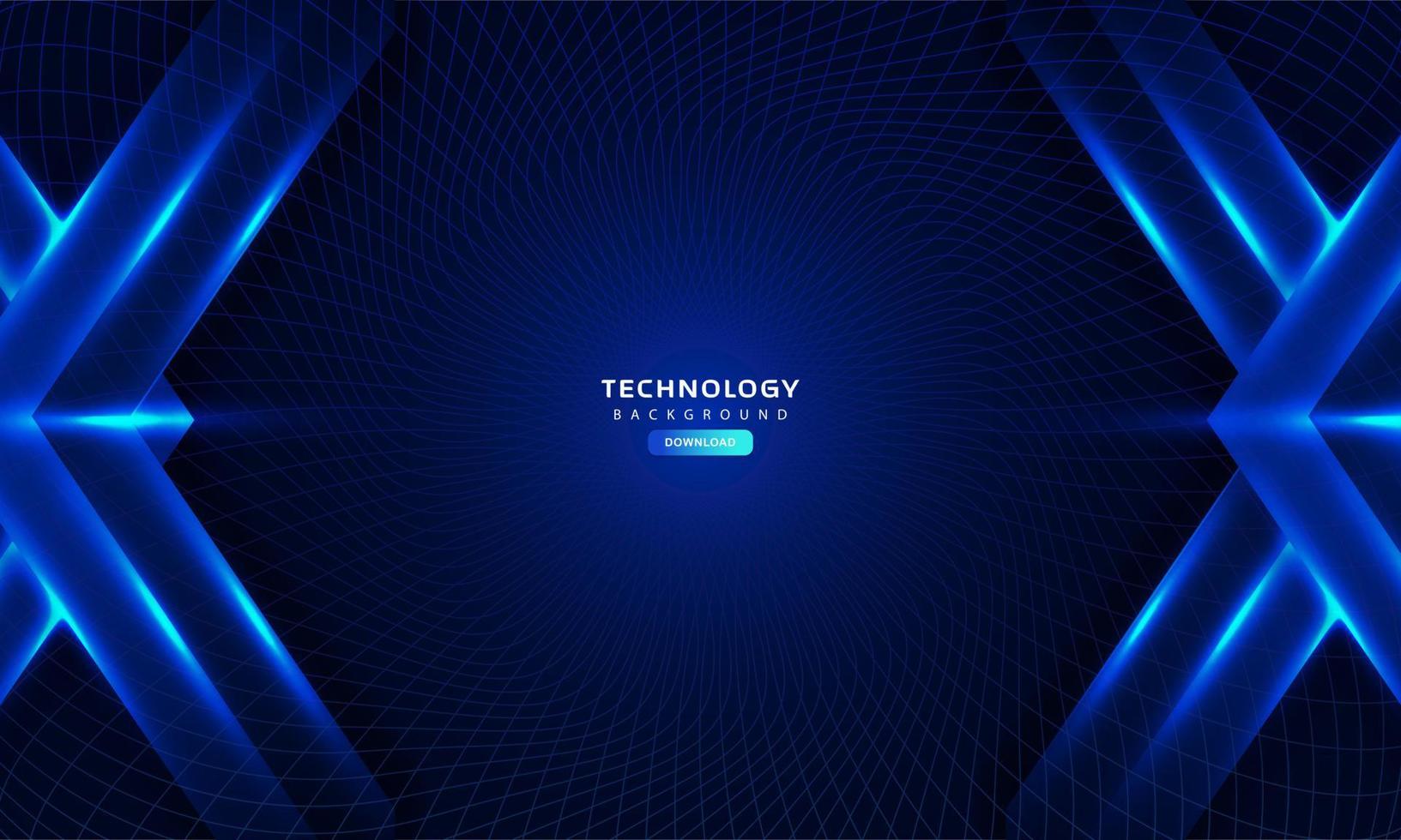 Dark blue light abstract technology background vector