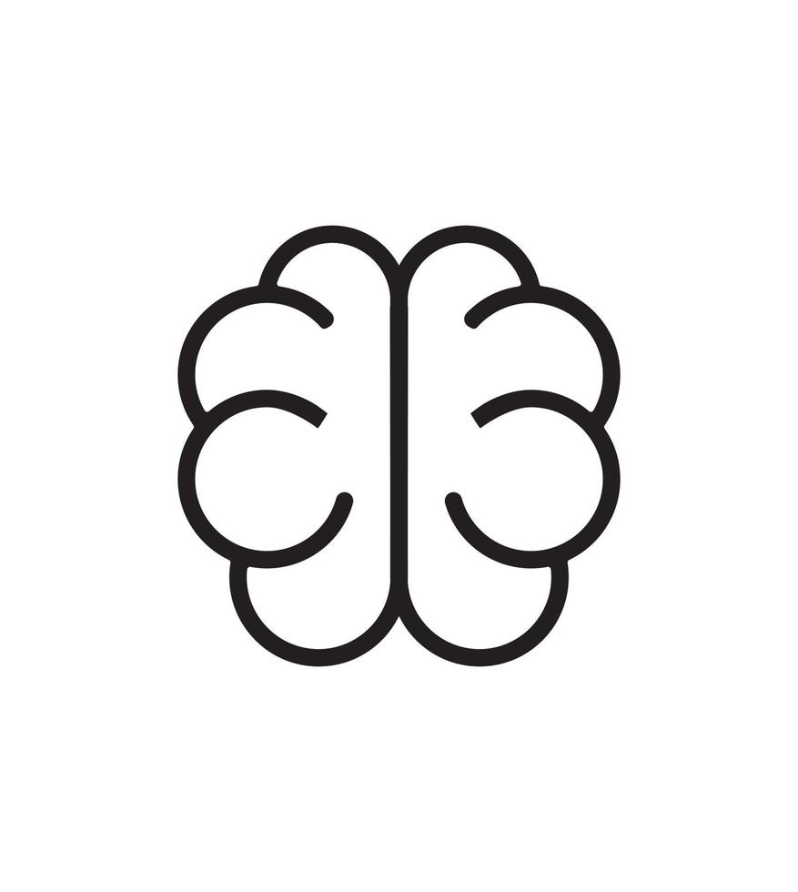 vector icono de cerebro