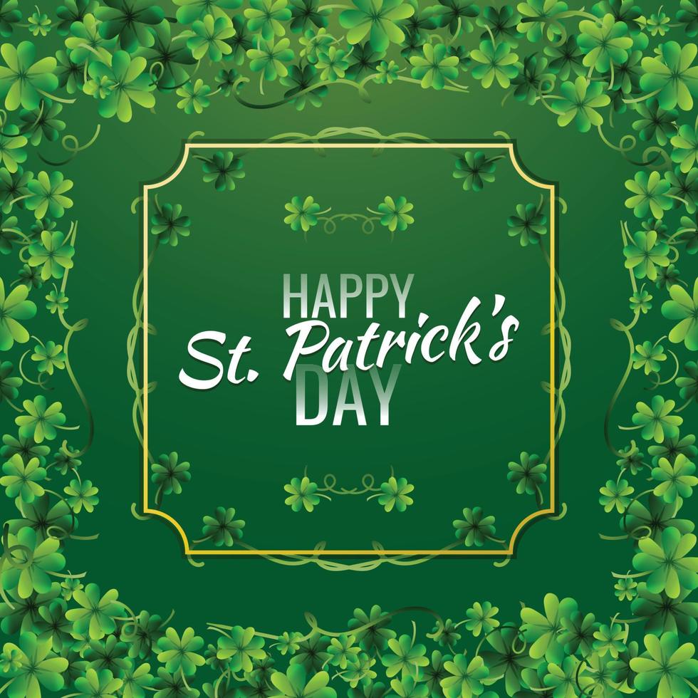 Shamrock Background for St Patricks Day vector