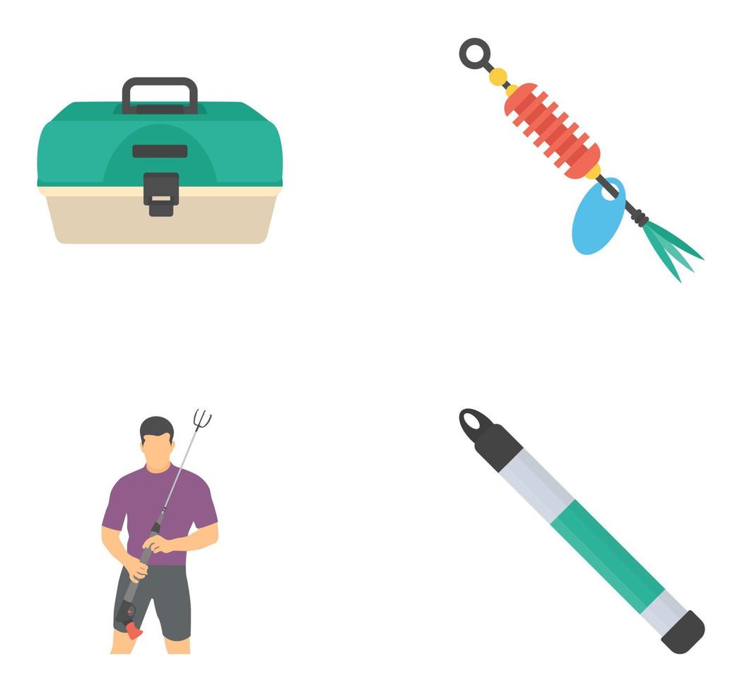 Fishing Accessories Concepts vector