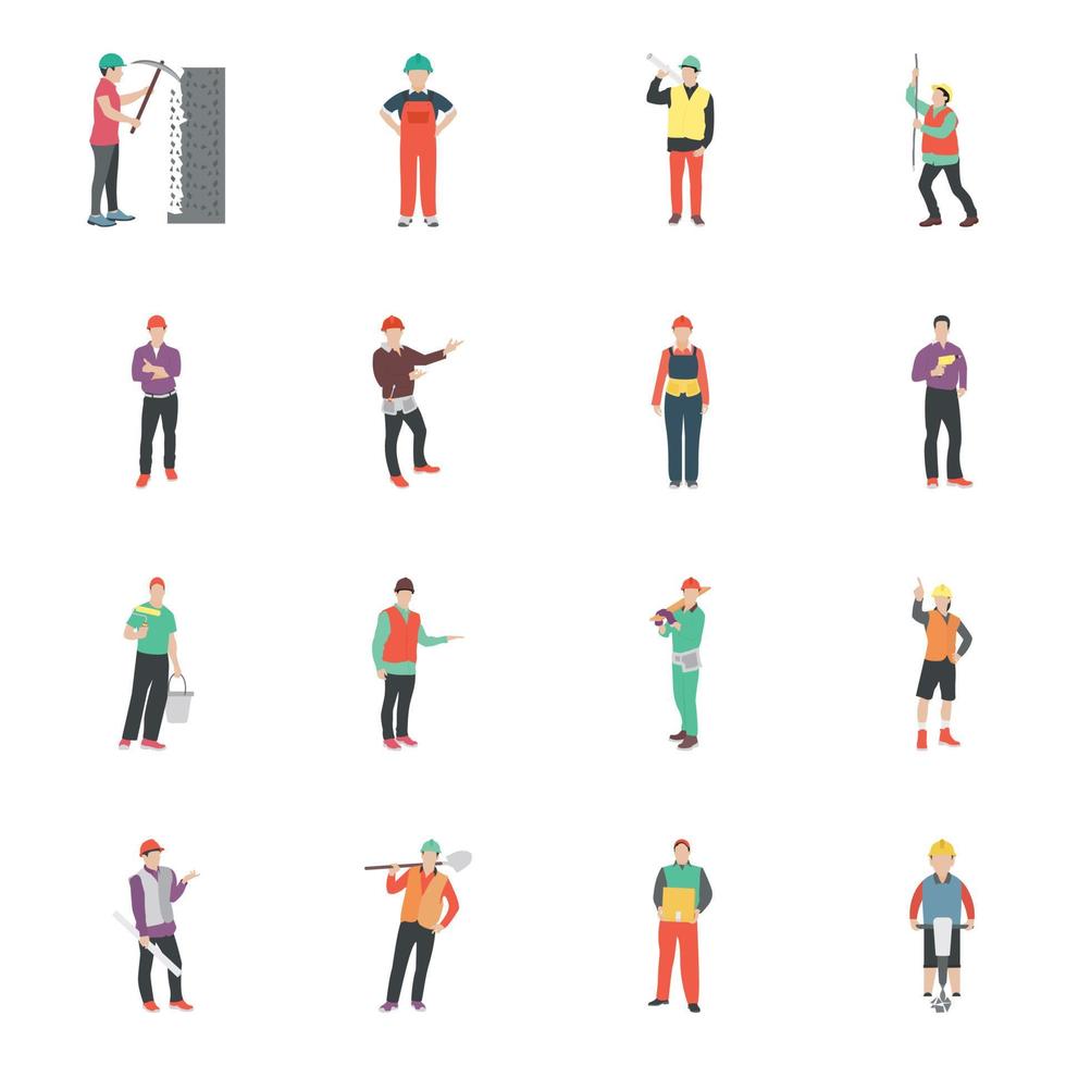 Construction Worker Concepts vector