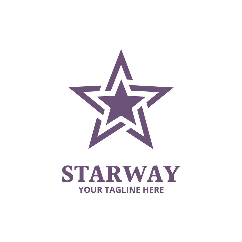 logotipo de signo de estrella para su negocio. diseño vectorial, diseño editable vector