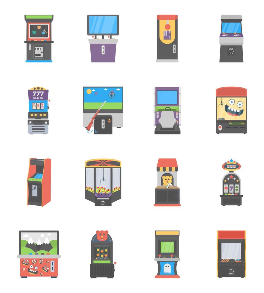Pack Of Slot Machines vector
