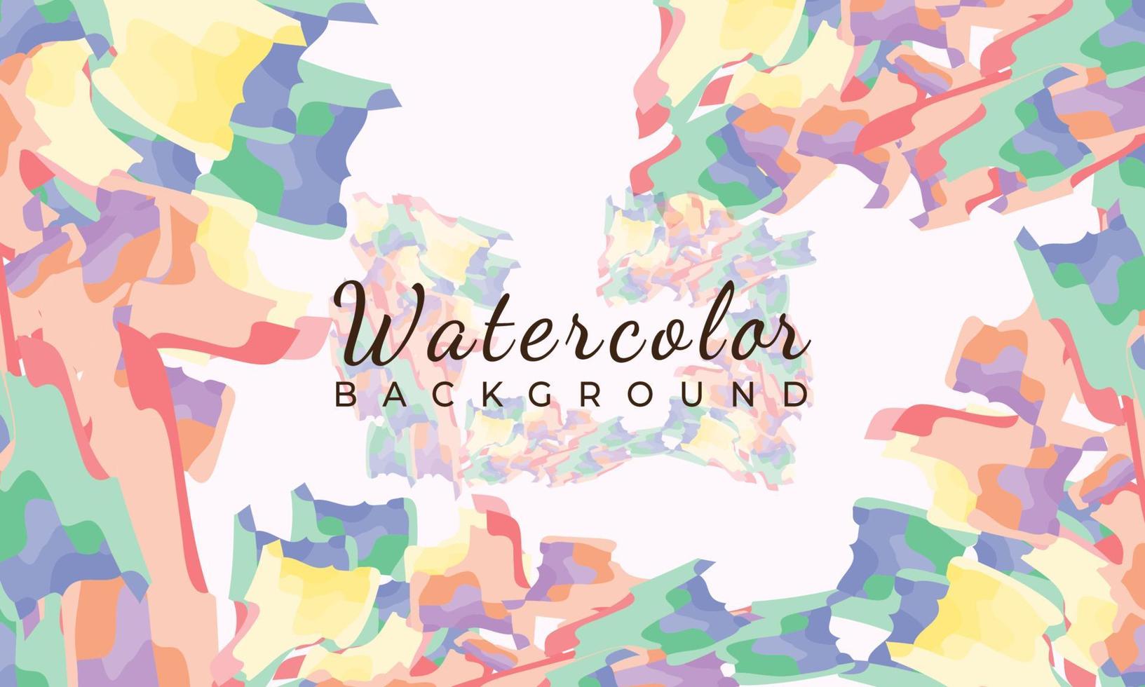 Colorful mandala watercolor background vector