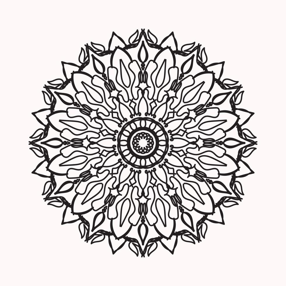 Hand drawn mandala. decoration in ethnic oriental doodle ornament ...