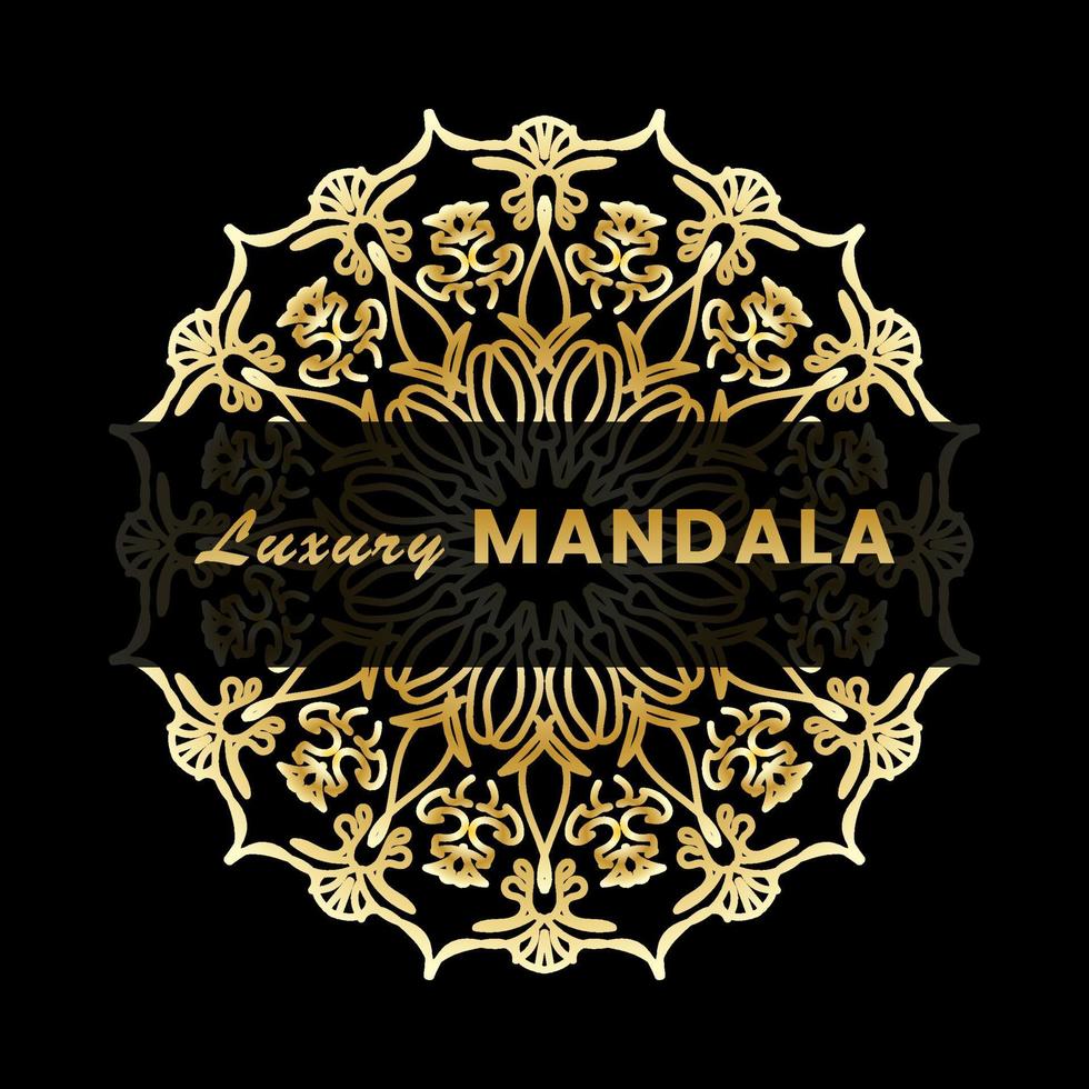 Luxury Mandala Gold Ornament vector