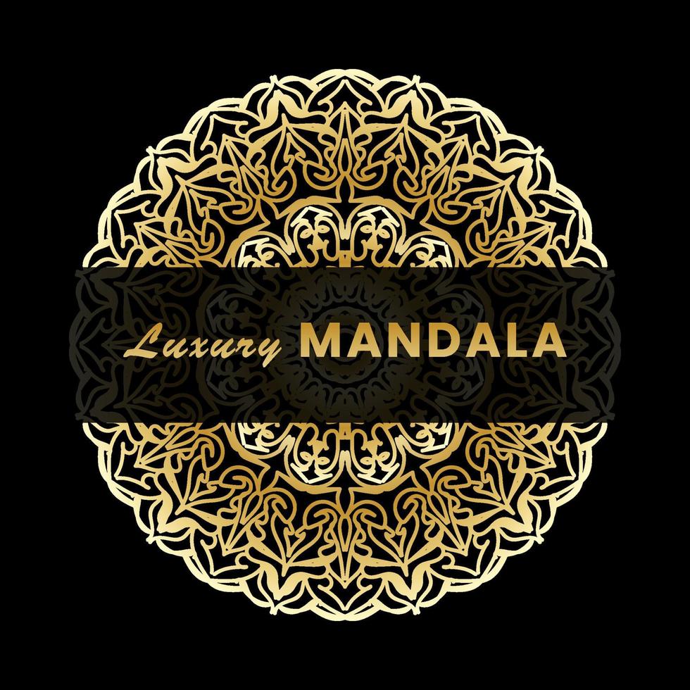 Luxury Mandala Gold Ornament vector