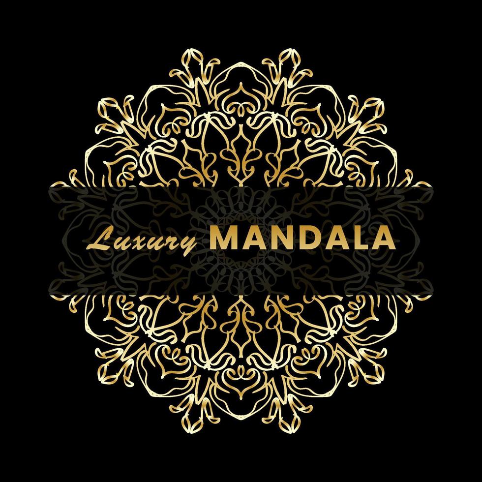 Luxury Mandala Gold Ornament vector