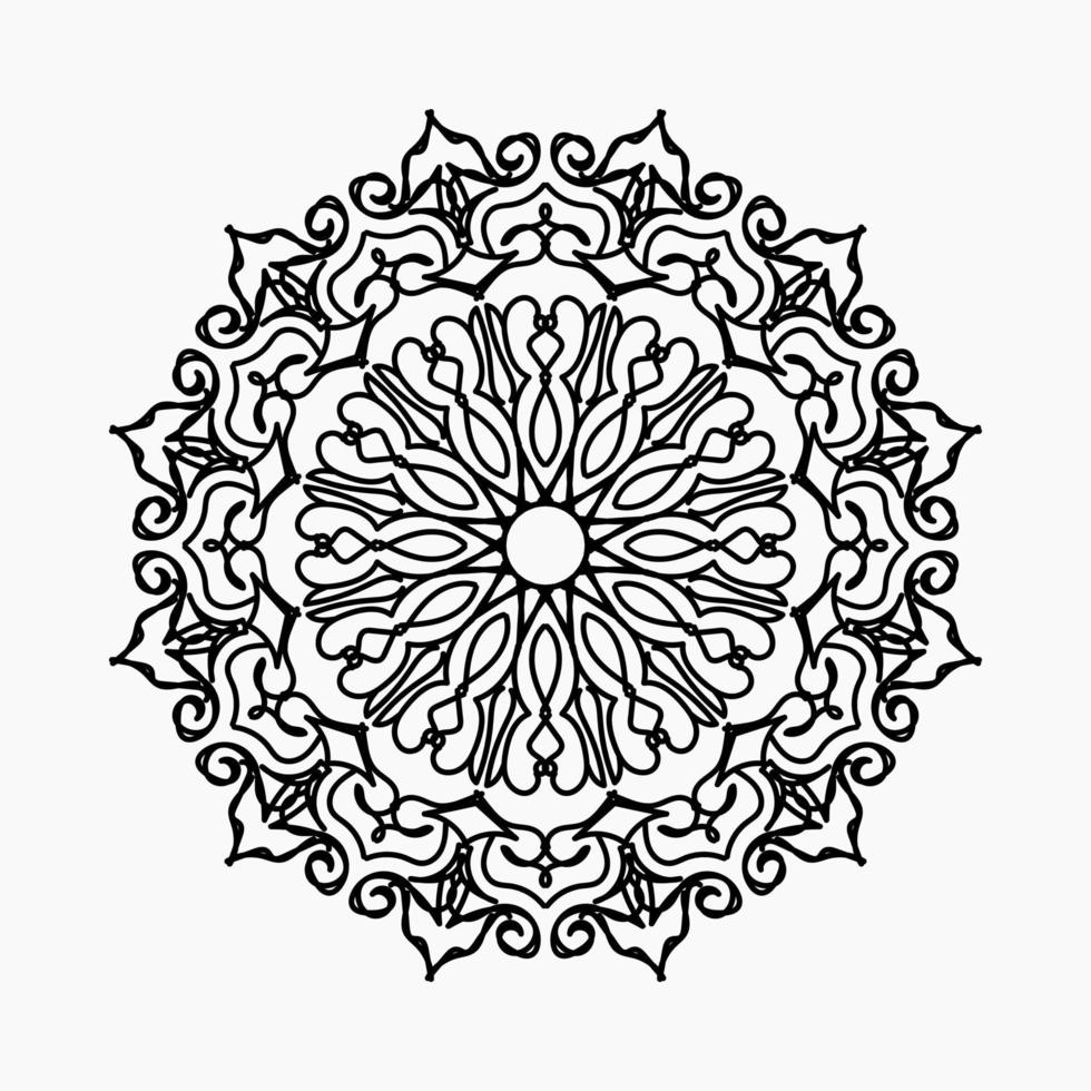 vector círculo abstracto redondo. estilo mandala.