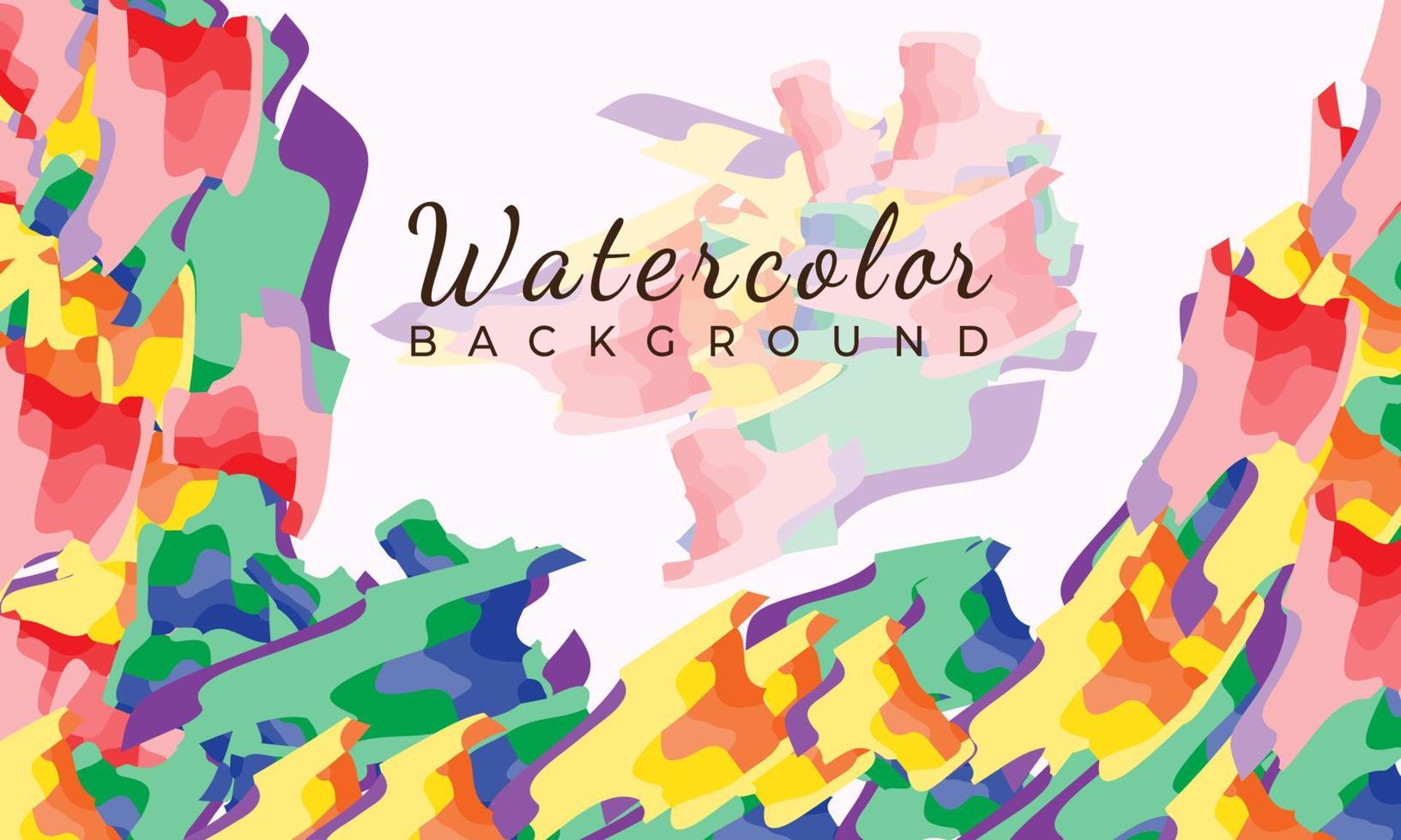 Colorful mandala watercolor background vector